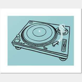 Legendary hip hop turntable Posters and Art